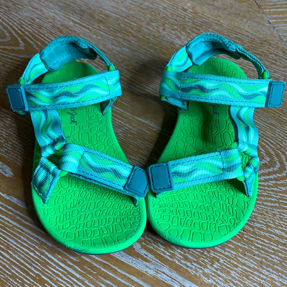 CAT & JACK Green Toddler Sandals 9/10
